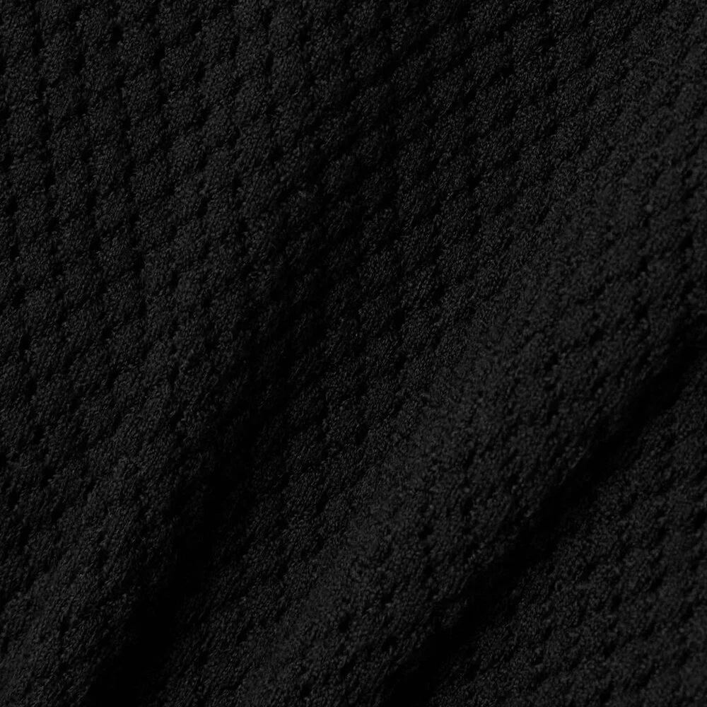 WARDROBE.NYC x Rosie Huntington-Whiteley RHW Web Bodysuit in Black mesh knit xxs